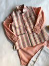 Regal Striped Jawahar Jacket Set for Boys