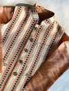 Regal Striped Jawahar Jacket Set for Boys