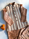 Regal Striped Jawahar Jacket Set for Boys
