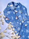 Bear Hug In The Snow Flannel PJ Set