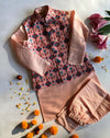 Modern Printed Jawahar Jacket Set For Boys