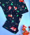 Happy Holiday Print Flannel PJ Set