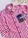 Super Hero Striped Full Sleeve Shirt For Boys