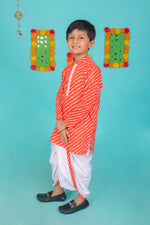 Load image into Gallery viewer, Kids Leheriya Kurta Dhoti Set - CuddlesClothing