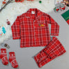 Red Flannel Checks "Jingle Bell" Night Suit