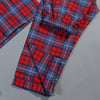 Santa & Snowman Hug Checkered Flannel PJ Set