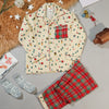 Santa's Home Christmas Flannel PJ Set