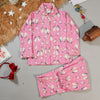 Cozy Pink Penguin Flannel PJ Set for Kids