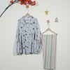 Adorable Penguin Night Suit with Striped Pyjama – Flannel PJ Set