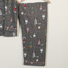 Cozy Fuzzy Doggie Print Flannel PJ Set