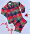 Multi Check Cotton Flannel PJ Set