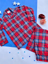 Red & Blue Classic Check Flannel PJ Set