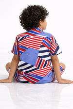 Load image into Gallery viewer, Boys Cotton Co-ord Set with Spiderman Embroidered Pocket - CuddlesClothing