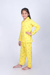 Safari Adventure Yellow Cotton Poplin Nightsuit (Unisex)