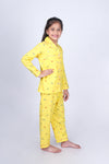 Safari Adventure Yellow Cotton Poplin Nightsuit (Unisex)