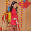 Festive Velvet Kurta Salwar Set For Girls