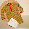 Cheerful Chevron Cotton Kurta Pajama Set for Boys