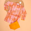 Printed Modal Satin Kurta Pajama Set for Boys