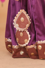 Load image into Gallery viewer, Girls Velvet Lehanga Choli Set - Luxury Kids' Festive Wear - CuddlesClothing