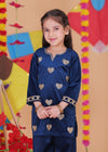 Handcrafted Love Velvet Kurta Set