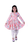 Cotton Asymmetric Dhoti Set For Girls