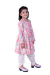 Cotton Asymmetric Dhoti Set For Girls