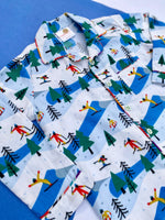 Load image into Gallery viewer, Snowy Slopes Kids Flannel Nightsuit - CuddlesClothing