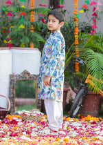 Load image into Gallery viewer, Festive Joy Boys Cotton Kurta Pajama Set - CuddlesClothing