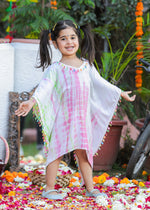 Load image into Gallery viewer, Multi-Color Printed Kaftan with White Trim - CuddlesClothing