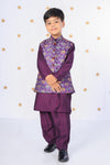 Little Maharaja Nehru Jacket Set For Kids