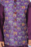 Little Maharaja Nehru Jacket Set For Kids