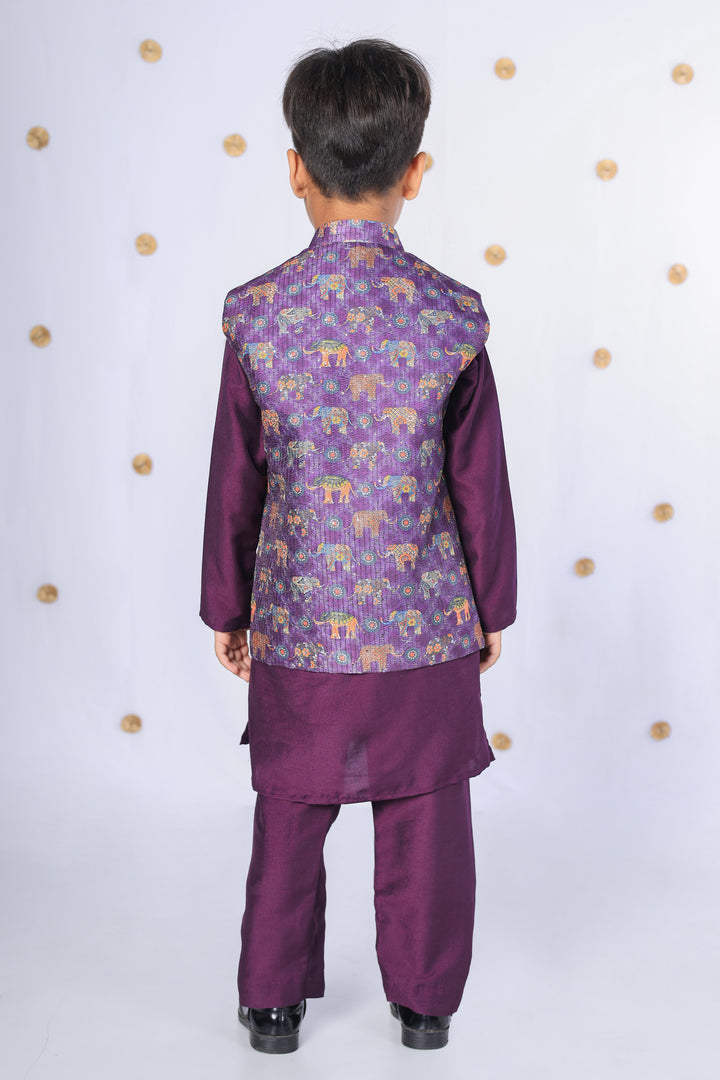 Little Maharaja Nehru Jacket Set For Kids - CuddlesClothing