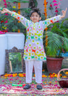 Vibrant Multi-Color Floral Kurta Pajama Set for Boys