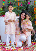 Load image into Gallery viewer, Meher Bagh Cotton Kaftan Set For Girls - CuddlesClothing