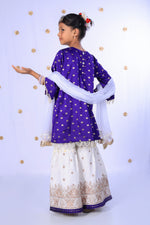 Load image into Gallery viewer, Rajwada Jamuni Ensemble For Girls - CuddlesClothing