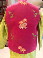 Load image into Gallery viewer, Gokul Bloom Embroidered Kurta Jacket Set for Boys