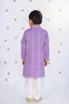 Chhota Nawab Lilac Kurta Pajama Set For Boys