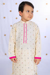 Yuvraj Baadal – Ivory Cotton Silk Kurta Pajama Set