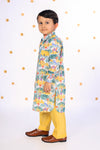 Playful Safari Pathani Kurta Salwar Set For Boys
