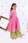 Gulabi Sitara Kurta Sharara Set
