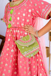 Gulabi Sitara Kurta Sharara Set