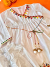 Holi Pichkari Embroidery Frock Suit For Girls