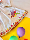 Holi Pichkari Embroidery Frock Suit For Girls