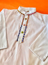 Holi Pichkari Embroiderd Kurta Set For Boys