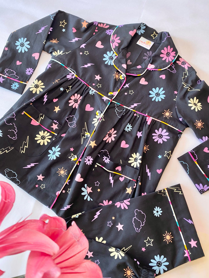"Midnight Sparkle" Children’s Nightsuit - CuddlesClothing