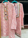 Cotton Chikankari Kurta Set for Boys