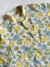 Elephant Print Organic Cotton Kurta Pajama Set For Boys
