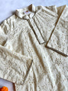 Cotton Cutwork Chikankari Kurta Pajama Set For Boys