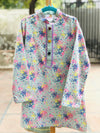 Polka Splash: Vibrant Colors Cotton Kurta Set for Boys