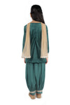 Girls Velvet Kurta Set With Salwar